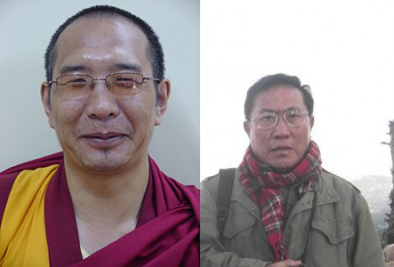 Ven. Geshe Tenpa Tashi (left) and Mr. Tenzin Choephel (right).