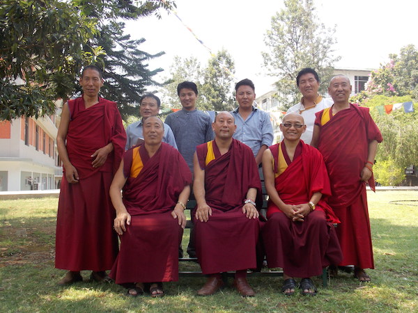 The participants of the meeting to formulate the basic Buddhist syllabus for primary Tibetans schools.