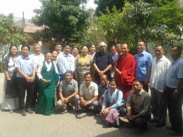 Home Kalon Dolma Gyari and Home Secretary Khorlatsang with Honourable minister Mr. Dinesh Agarwal.