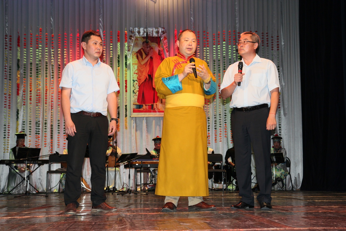 Telo Tulku Rinpoche, Representative of His Holiness the Dalai Lama based in Moscow, Russia speaking about His Holiness the Dalai Lama's contribution to world peace suring the event.