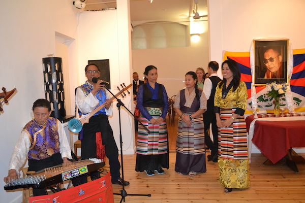 A cultural performance by the Tibetan community in Britain.