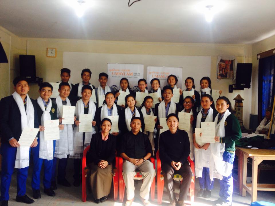 A group photo of the workshop participants with Mr. Phuntsok Tashi, Principal of TCV Gopalpur.