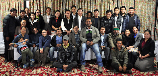 A group photo of the journalists.