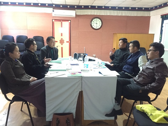 The meeting in progress.