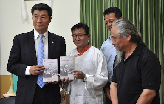 Sikyong Dr Lobsang Sangay at the book release on Friday, 29 April 2016.