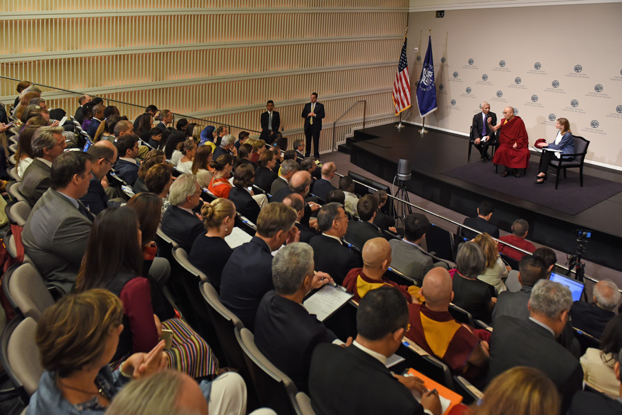 A view of the hall during His Holiness's conversation with United States Institute of Peace youth leaders entitled 'To End Violence, Engage Youth' in Washington DC, USA on June 13, 2016. Photo/USIP