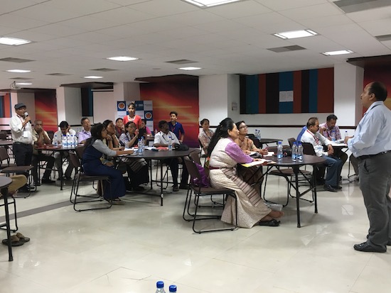 The training underway at Lovely Professional University, Phagwara.