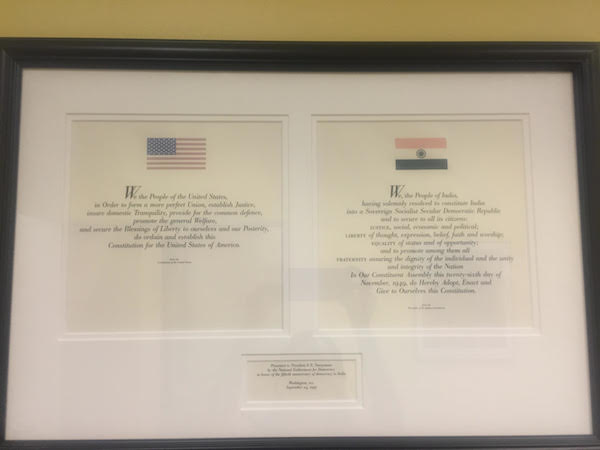 The citation presented to Shri K R Narayanan, former President of India. A similar citation with will be presented to Sikyong on 15 June 2016.