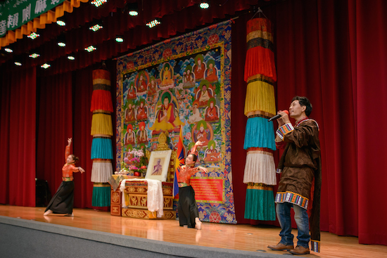 Song and dance performances at the celebration.