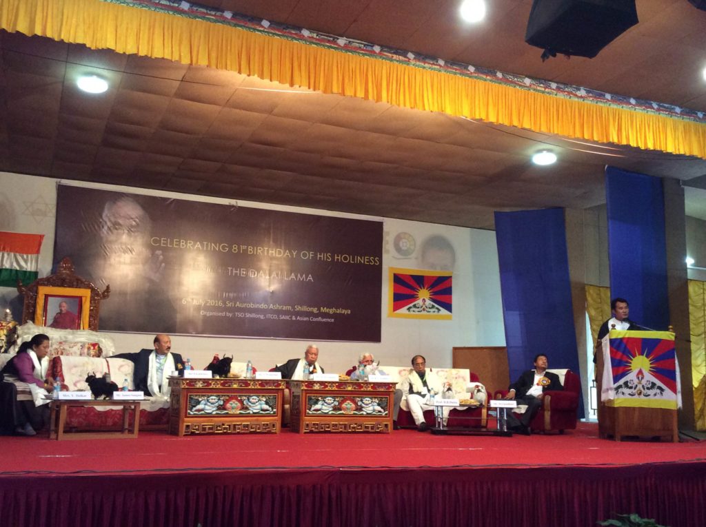 Health Kalon Choekyong Wangchuk at the 81st birthday celebration of His Holiness the Dalai Lama at Shillong.