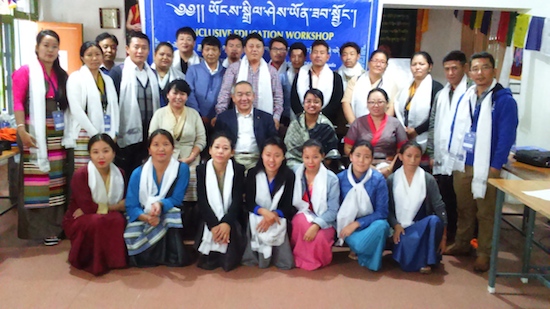 A group photo of the participants and the resource person with Education Secretary Dr Ngawang Rabten.