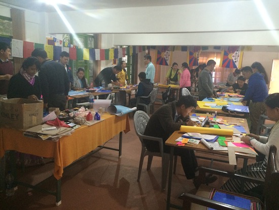 The workshop in progress.