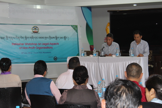 Finance Kalon Karma Yeshi and SARD Secretary Mr Ngodup Dorjee at the workshop.