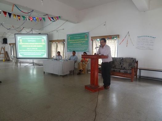 Mr. Wangdue Tsering, Excecutive Director, ANEC introducing ANEC and opening the three day workshop on Universal Nonviolence.