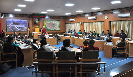 The final day of the second session of the 16th Tibetan Parliament, 29 September 2016.