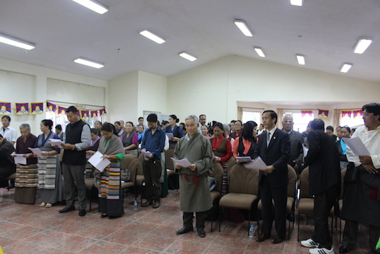 Representatives of Tibetan non-governmental organisations at the function, 12 September 2016.