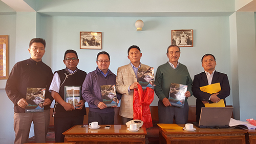 The Earthquake Relief Committee with their report.