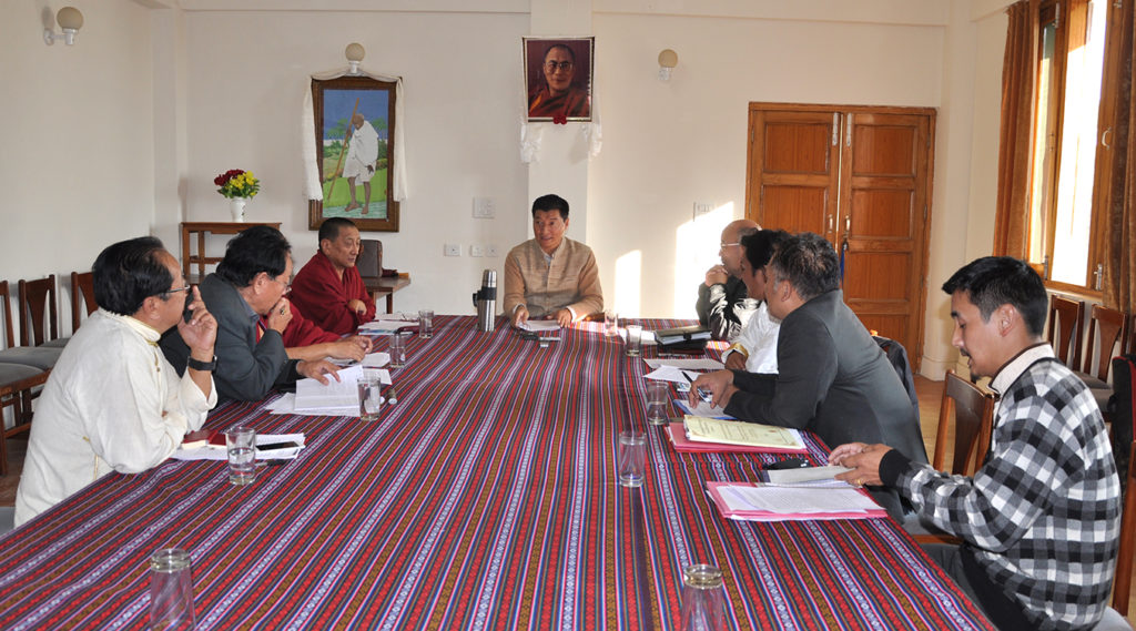 The meeting in progress.