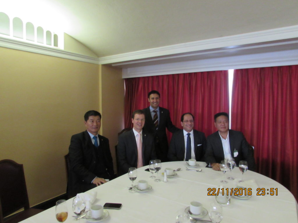 Working lunch with members of the Canadian Parliamentary Friends of Tibet (CPFT).