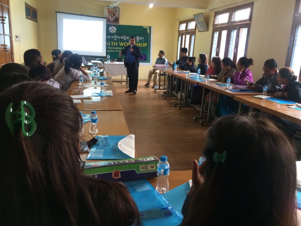 The workshop at Tibetan Reception Center.