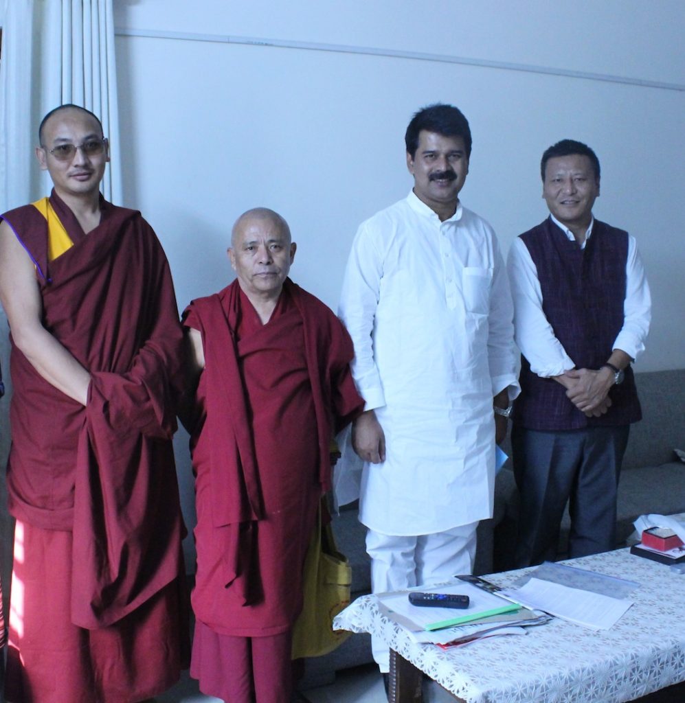 The Tibetan Parliamentary delegation with Shri Joyce George, MP (Lok Sabha).