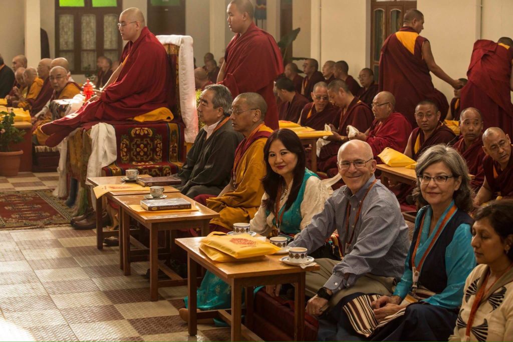 Kyabje Ling Rinpoche at his Geshe Graduation Ceremony at Drepung Loseling monastery Mundgod.