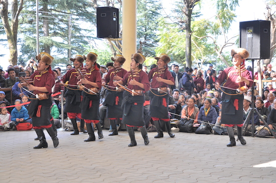 Artistes from the Tibetan Institute of Performing Arts on the occasion.