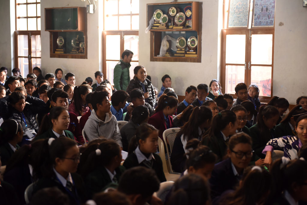 students at the leadership workshop by education department.