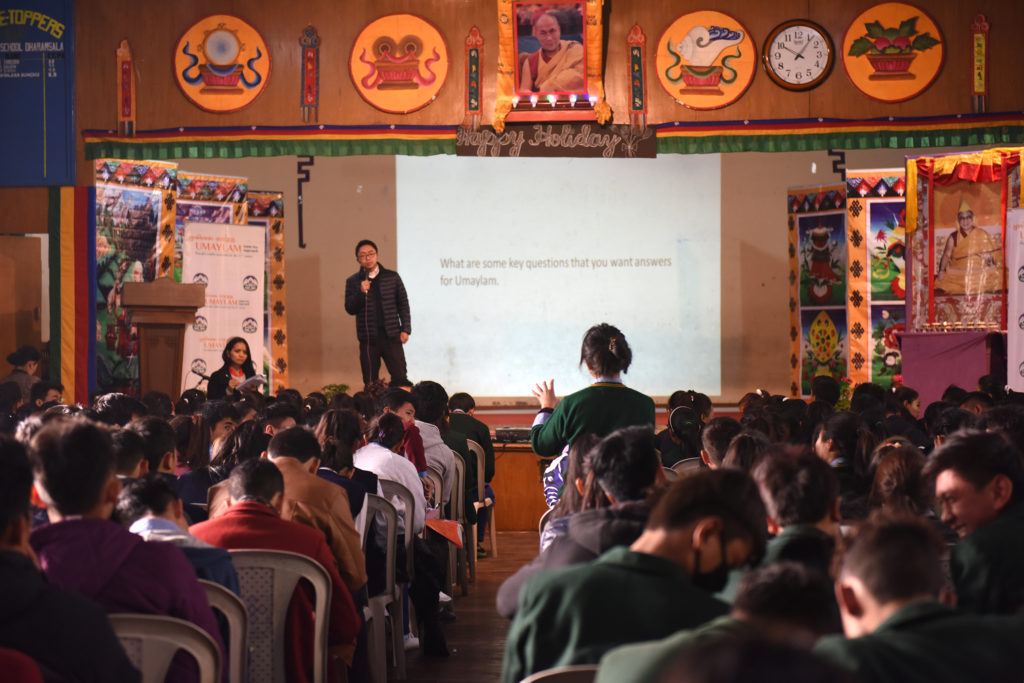 Mr Tenzin Jamchhen responding to questions from the students.