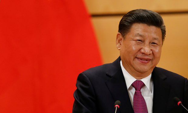 Authors called on Xi Jinping to uphold international law if China truly wants the responsibility of a global power. Photograph: Denis Balibouse/Reuters