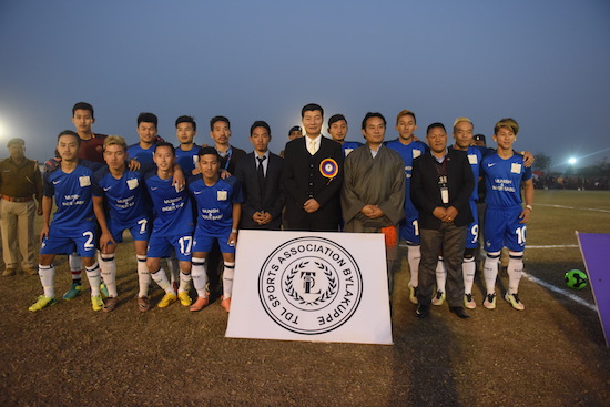 Sikyong with FC, one of the two finalists of the tournament.