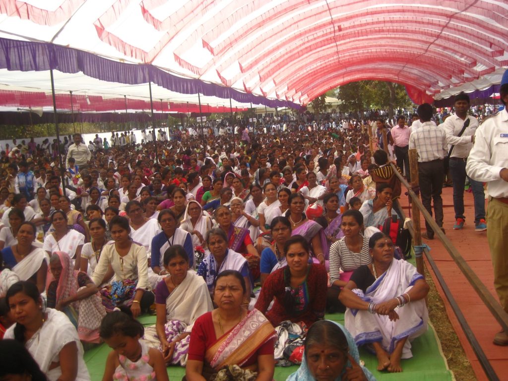 Thousand of people at 10th anniversary of the Holy Maha Samadhi Bhoomi Mahavihara and 30th Maha Samadhi Bhoomi Mahotsava on 8 February 2017 at Nagpur.