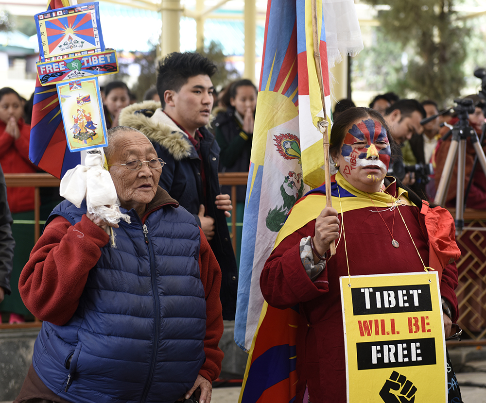 General Tibetan public at the 58th Tibetan National Uprising day commemoration.
