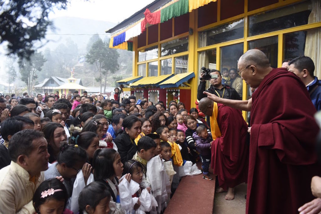 His Holiness the Dalai Lama Arrives in Tawang. Photo @ Jamyang Tsering, DIIR