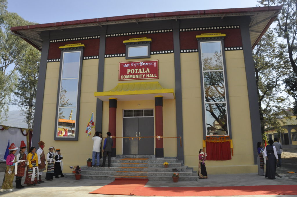 The new Potala community hall of Dekyiling Tibetan settlement.