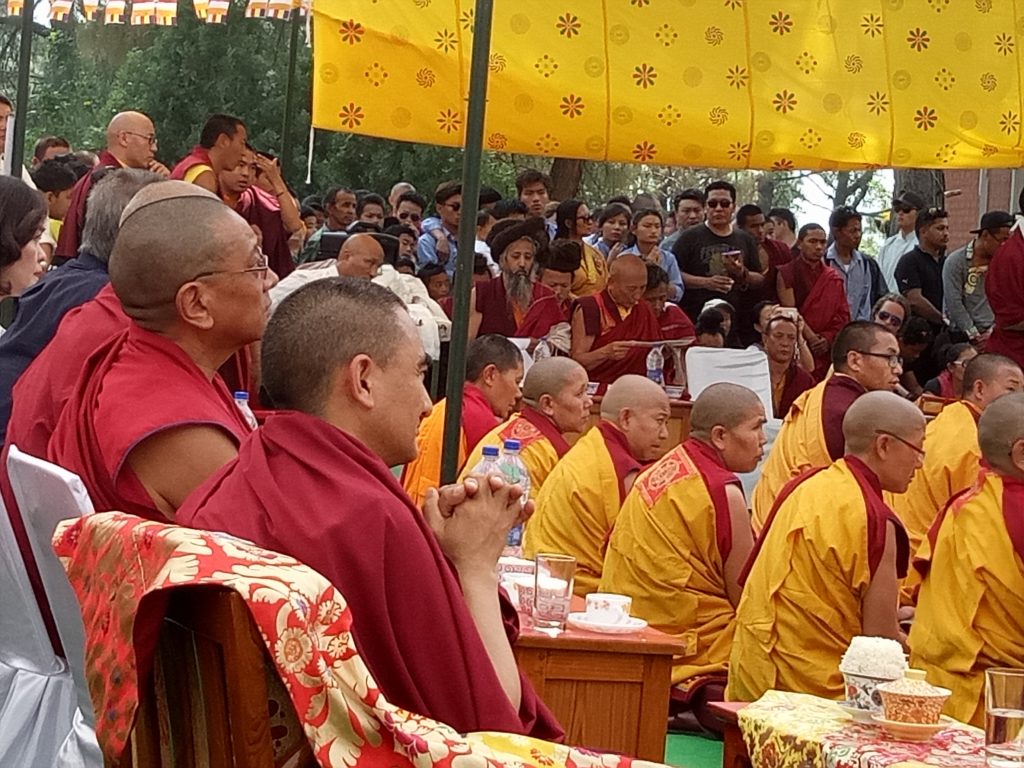 Chorig Kalon at the cremation ceremony.