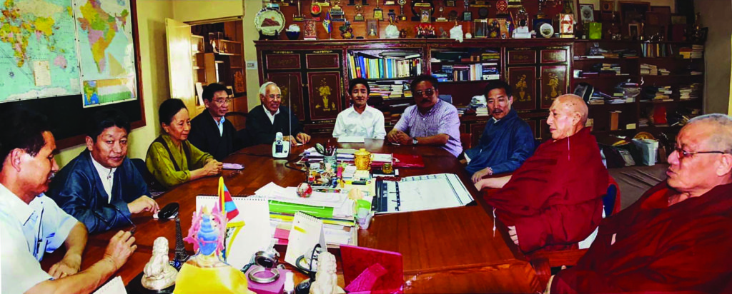 Tashi Thakchoe at the 13th Kashag's cabinet meeting, CTA Dharamsala, 2010. 