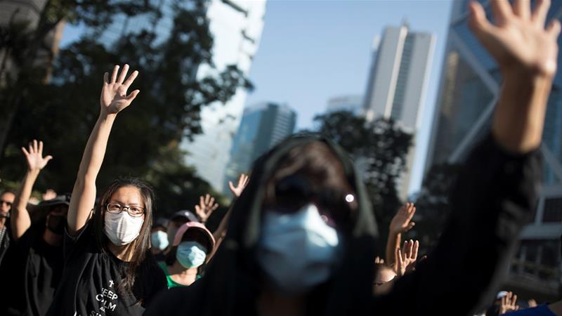Protesters in Hong Kong have been taking to the streets since June [Thomas Peter/Reuters]
