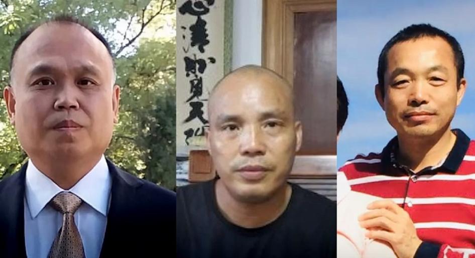 From left to right: Yu Wensheng, Qin Yongpei, Ding Jiaxi © 2020 Private