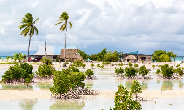 The UN decision relates to the case of Ioane Teitiota, who lived on South Tarawa atoll in Kiribati, one of the most vulnerable nations to climate-related sea level rise. Photograph: Dmitry Malov/Alamy
