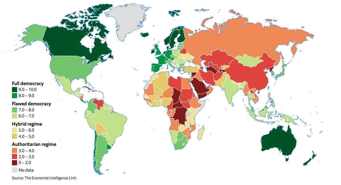 China At The Bottom Of Global Rankings In Democracy Index 2019   Suggested Photo For News Article 