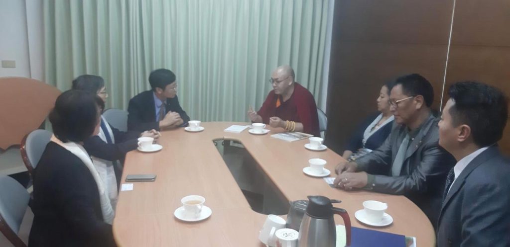 Tibetan Parliamentary delegation engaged in discussions with Ms Yeh Chu-lan, Former Vice President of the Executive Yuan of the Republic of China, Taiwan and senior advisor to the President Tsai Ing-wen of Taiwan. Photo/ Tibetan Parliamentary Secretariat