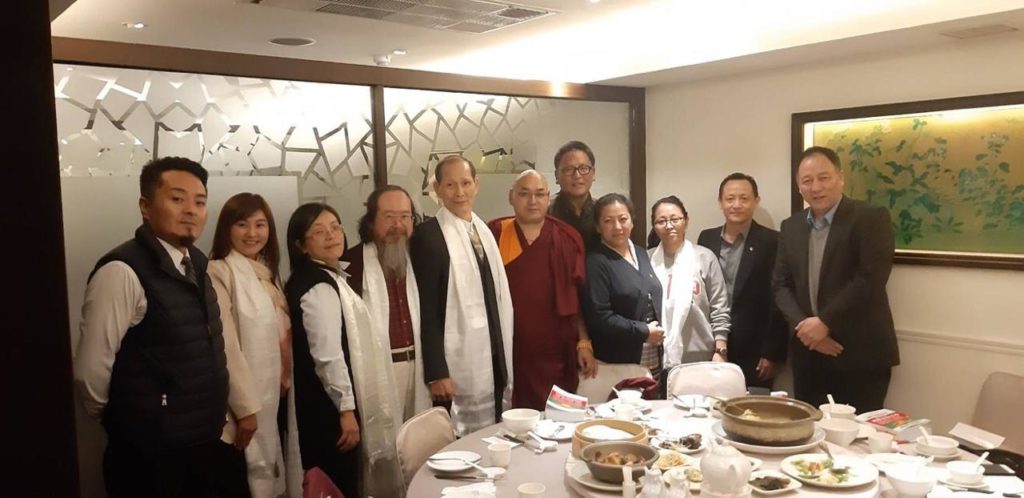 Tibetan Parliamentary delegation along with the representative of the Office of Tibet (Taiwan) attended the farewell event of MP Mei-Nu- Yu, Member of the Legislative Yuan of Taiwan to pay their respect. Photo/ Tibetan Parliamentary Secretariat