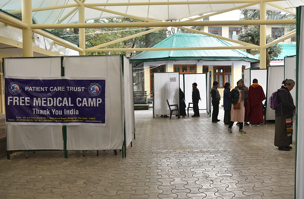 Visitors waiting for expert consultation at the free health camp. Photo/ Tenzin Phende/ CTA