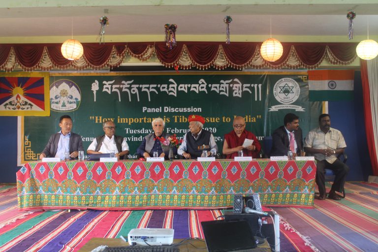 A committee from Tibetan Parliament-in-Exile organized a Panel Discussion entitled ‘How important is Tibet Issue to India’ at Puducherry. Photo/ TPiE