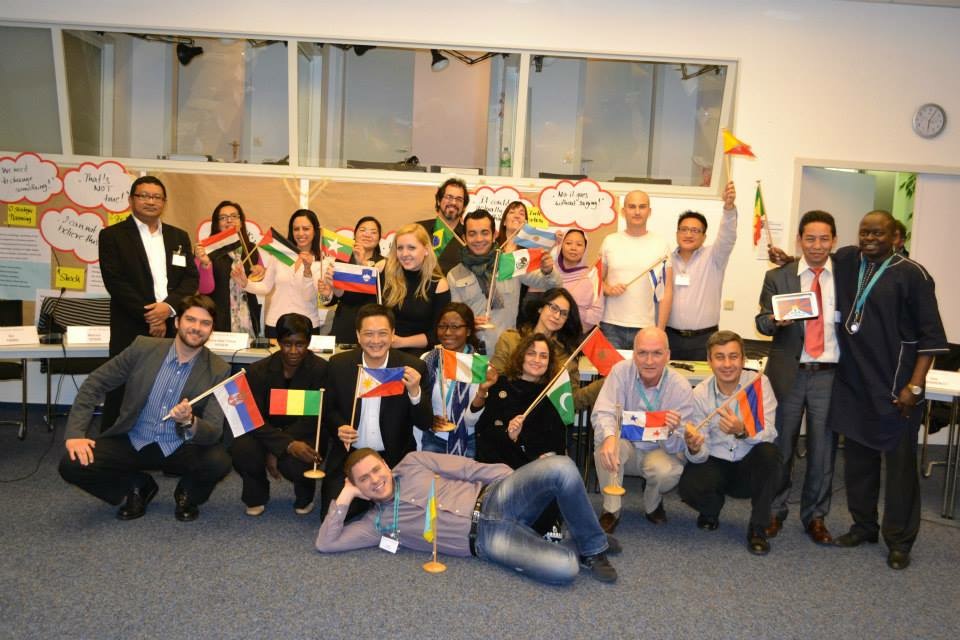 Mr Karma Singey with other participants from different countries at Leadership Training at International Acamedy for Leadership ((IAF), Gummersbach, Germany.