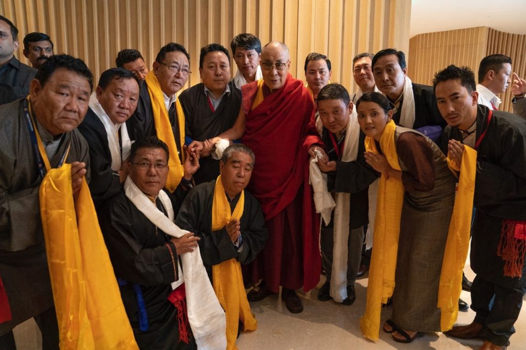 Blessing from His Holiness the Dalai Lama with Thank-You Karnataka Organising Team