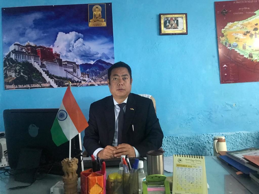 Mr Rapten Tsering, Tibetan Settlement Officer, (TSO) Kamrao, Himachal Pradesh (10th July 2020).