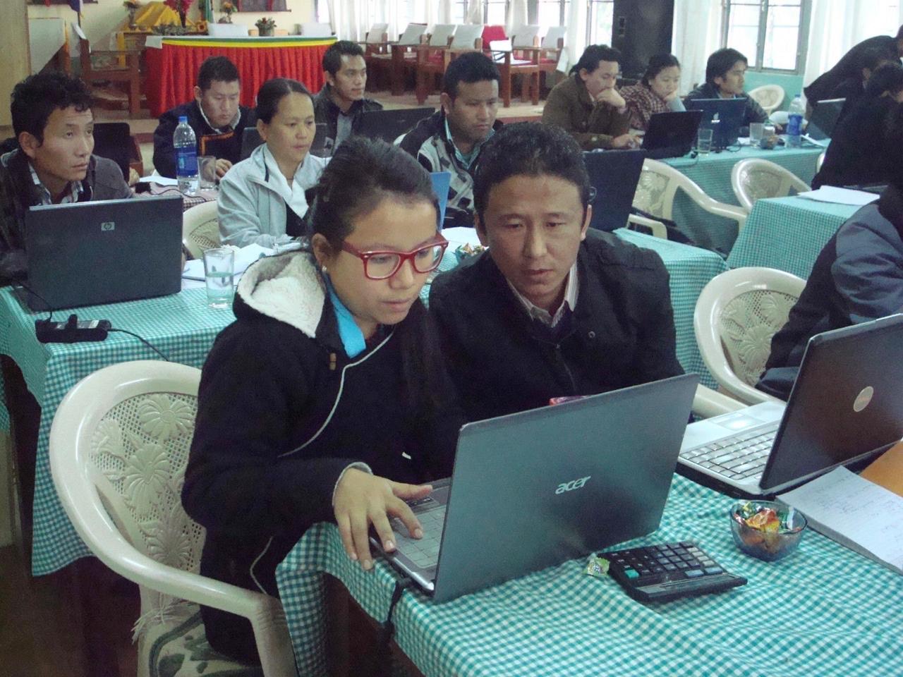 Mr Tenzin Sonam at the workshop for CTA civil servants.