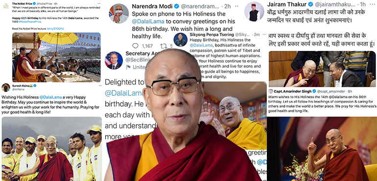 Twitterati Celebrate His Holiness the 14th Dalai Lama's 86th Birthday. 